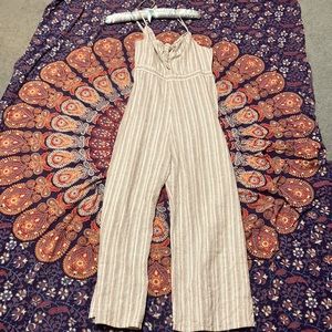 Tank Top Romper White/Yellow/Pink Striped